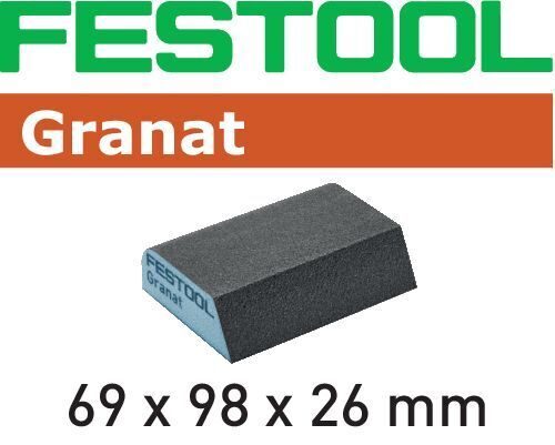 Губка.шлиф. Granat 100 CO, компл. из 6 шт.  69x98x26 100 CO GR/6